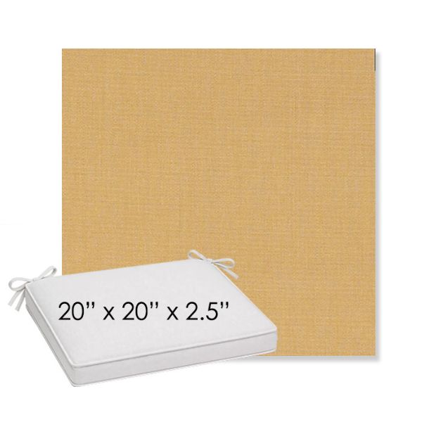 Picture of Cast Harvest | Sunbrella® 20" x 20" x 3" Outdoor Dining Cushion