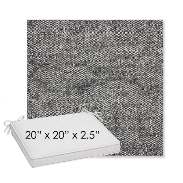 Picture of Chartres Granite | Sunbrella® 20" x 20" x 3" Outdoor Dining Cushion