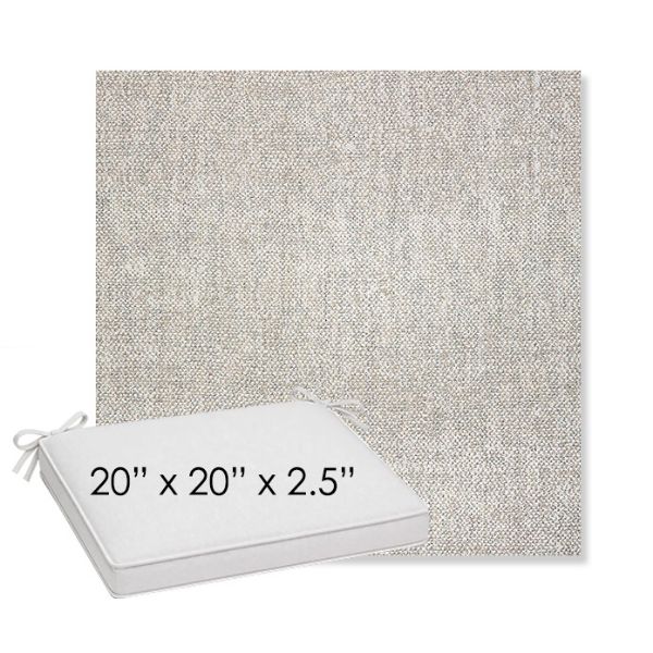 Picture of Chartres Silk | Sunbrella® 20" x 20" x 3" Outdoor Dining Cushion
