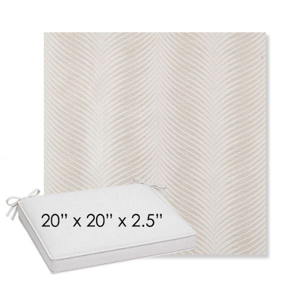 Picture of Clock Out Cloud | Sunbrella® 20" x 20" x 3" Outdoor Dining Cushion