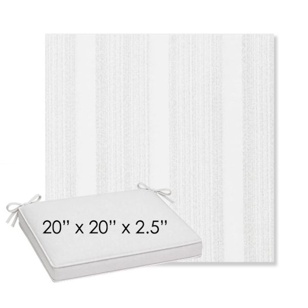 Picture of Compose Linen | Sunbrella® 20" x 20" x 3" Outdoor Dining Cushion