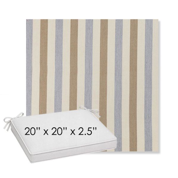 Picture of Costa Beachstone | Sunbrella® 20" x 20" x 3" Outdoor Dining Cushion