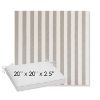 Picture of Costa Nickel | Sunbrella® 20" x 20" x 3" Outdoor Dining Cushion