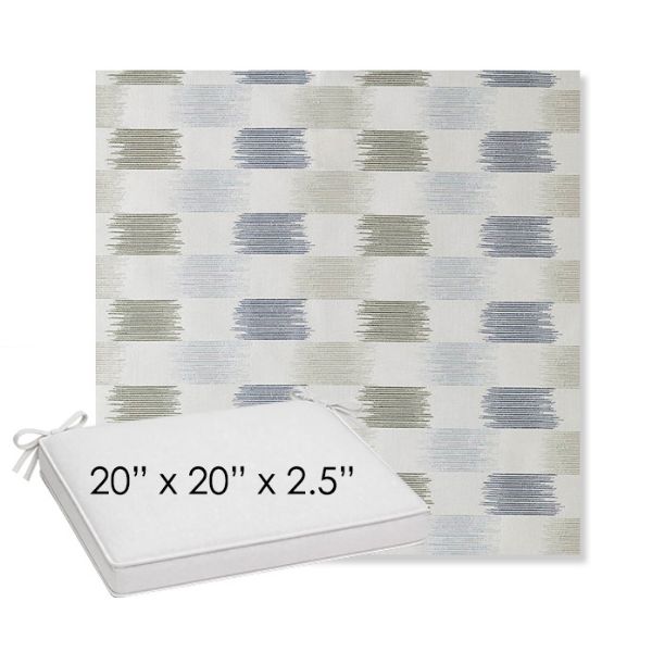 Picture of Dream Mist | Sunbrella® 20" x 20" x 3" Outdoor Dining Cushion