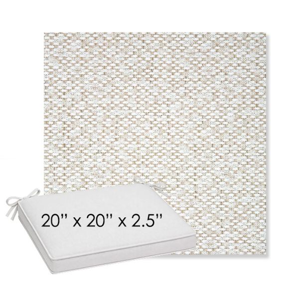 Picture of Dumont Stucco | Sunbrella® 20" x 20" x 3" Outdoor Dining Cushion