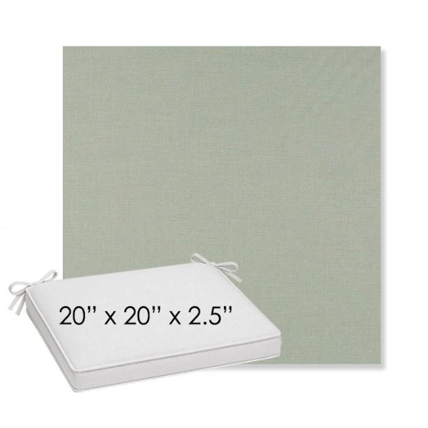Picture of Exhale Rainwashed | Sunbrella® 20" x 20" x 3" Outdoor Dining Cushion