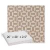 Picture of Hoopla Sand Castle | Sunbrella® 20" x 20" x 3" Outdoor Dining Cushion