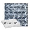 Picture of Key Figure Indigo | Sunbrella® 20" x 20" x 3" Outdoor Dining Cushion