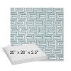 Picture of Key Figure Twilight | Sunbrella® 20" x 20" x 3" Outdoor Dining Cushion
