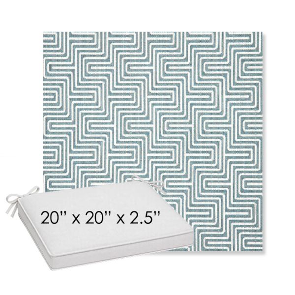 Picture of Key Figure Twilight | Sunbrella® 20" x 20" x 3" Outdoor Dining Cushion