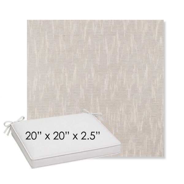 Picture of Mountains Snow | Sunbrella® 20" x 20" x 3" Outdoor Dining Cushion