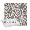 Picture of Namibia Grey | Sunbrella® 20" x 20" x 3" Outdoor Dining Cushion