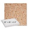 Picture of Nema Peachwood | Sunbrella® 20" x 20" x 3" Outdoor Dining Cushion