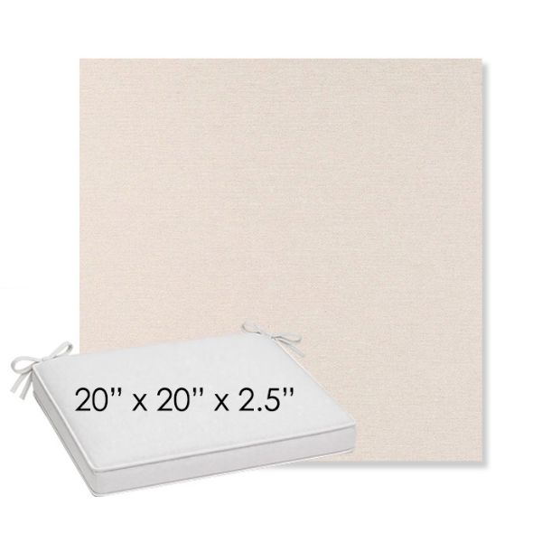 Picture of Nuance Cloud | Sunbrella® 20" x 20" x 3" Outdoor Dining Cushion