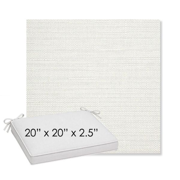 Picture of Piazza Cloud | Sunbrella® 20" x 20" x 3" Outdoor Dining Cushion