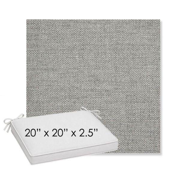 Picture of Piazza Stone | Sunbrella® 20" x 20" x 3" Outdoor Dining Cushion