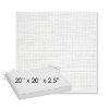 Picture of Piazza White | Sunbrella® 20" x 20" x 3" Outdoor Dining Cushion