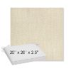 Picture of Pique Flax | Sunbrella® 20" x 20" x 3" Outdoor Dining Cushion