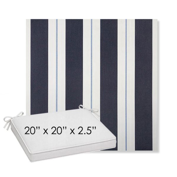 Picture of Relate Harbor | Sunbrella® 20" x 20" x 3" Outdoor Dining Cushion