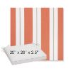 Picture of Relate Persimmon | Sunbrella® 20" x 20" x 3" Outdoor Dining Cushion