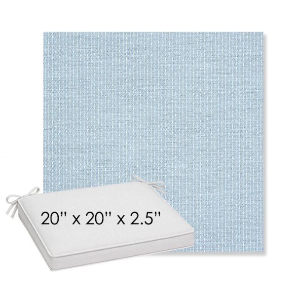 Picture of Solo Ocean | Sunbrella® 20" x 20" x 3" Outdoor Dining Cushion