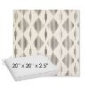 Picture of Spinner Diamond Onyx | Sunbrella® 20" x 20" x 3" Outdoor Dining Cushion