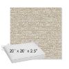 Picture of Tundra Gypsum | Sunbrella® 20" x 20" x 3" Outdoor Dining Cushion