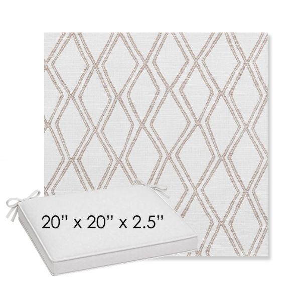 Picture of Voyage Dune | Sunbrella® 20" x 20" x 3" Outdoor Dining Cushion