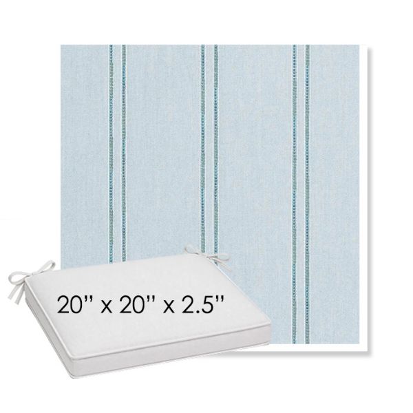 Picture of Wayward Sky | Sunbrella® 20" x 20" x 3" Outdoor Dining Cushion
