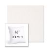 Picture of Abstraction Snow | Set of 2 | Sunbrella 16" Square Outdoor Throw Pillows with Premium Inserts