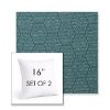 Picture of Amalfi Grotto | Set of 2 | Sunbrella 16" Square Outdoor Throw Pillows with Premium Inserts