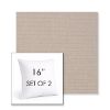 Picture of Ambrose Flax | Set of 2 | Sunbrella 16" Square Outdoor Throw Pillows with Premium Inserts