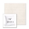 Picture of Ambrose Linen | Set of 2 | Sunbrella 16" Square Outdoor Throw Pillows with Premium Inserts