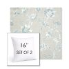 Picture of Ariana Dew | Set of 2 | Sunbrella 16" Square Outdoor Throw Pillows with Premium Inserts