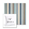 Picture of Ascend Spa | Set of 2 | Sunbrella 16" Square Outdoor Throw Pillows with Premium Inserts