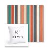 Picture of Ascend Tropical | Set of 2 | Sunbrella 16" Square Outdoor Throw Pillows with Premium Inserts
