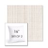Picture of Benson Sand | Set of 2 | Sunbrella 16" Square Outdoor Throw Pillows with Premium Inserts