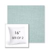 Picture of Bliss Dew | Set of 2 | Sunbrella 16" Square Outdoor Throw Pillows with Premium Inserts