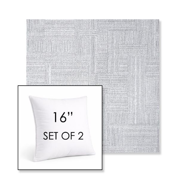 Picture of Boro Elegance | Set of 2 | Sunbrella 16" Square Outdoor Throw Pillows with Premium Inserts