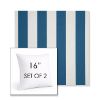 Picture of Cabana Regatta | Set of 2 | Sunbrella 16" Square Outdoor Throw Pillows with Premium Inserts