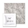 Picture of Calm Graphite | Set of 2 | Sunbrella 16" Square Outdoor Throw Pillows with Premium Inserts