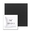 Picture of Canvas Black | Set of 2 | Sunbrella 16" Square Outdoor Throw Pillows with Premium Inserts