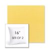 Picture of Canvas Buttercup | Set of 2 | Sunbrella 16" Square Outdoor Throw Pillows with Premium Inserts