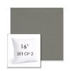 Picture of Canvas Charcoal | Set of 2 | Sunbrella 16" Square Outdoor Throw Pillows with Premium Inserts