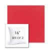 Picture of Canvas Logo Red | Set of 2 | Sunbrella 16" Square Outdoor Throw Pillows with Premium Inserts