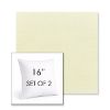 Picture of Canvas Natural | Set of 2 | Sunbrella 16" Square Outdoor Throw Pillows with Premium Inserts