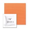 Picture of Canvas Tangerine | Set of 2 | Sunbrella 16" Square Outdoor Throw Pillows with Premium Inserts