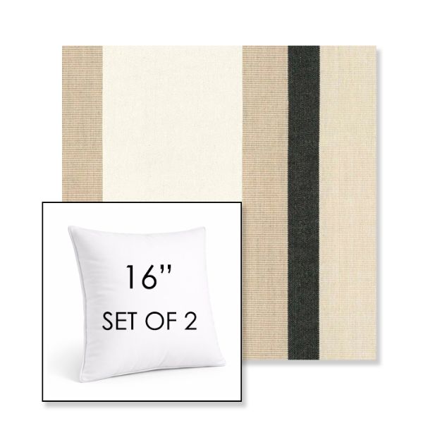 Picture of Canyon Verdon | Set of 2 | Sunbrella 16" Square Outdoor Throw Pillows with Premium Inserts