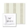 Picture of Caper Linen | Set of 2 | Sunbrella 16" Square Outdoor Throw Pillows with Premium Inserts