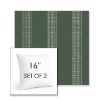 Picture of Caper Moss | Set of 2 | Sunbrella 16" Square Outdoor Throw Pillows with Premium Inserts
